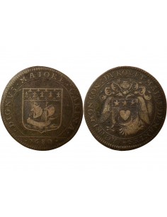 Jacques Fremon 1 jeton Cuivre 1680 T Nantes 2