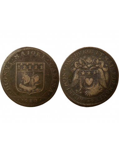 Jacques Fremon 1 jeton Cuivre 1680 T Nantes