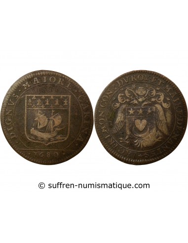 Jacques Fremon 1 jeton Cuivre 1680 T Nantes