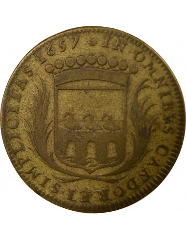 René de Ponctual 1 jeton Laiton 1657 T Nantes