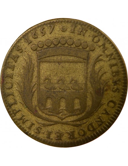 René de Ponctual Jeton Laiton 1657 T Nantes
