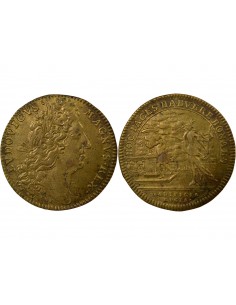 Louis XIV 1 jeton Laiton 1698 ? 2