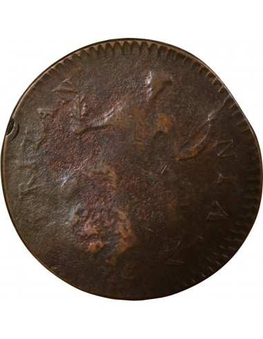 Grande Bretagne George III, Roi de Grande-Bretagne et d´Irlande 1/2 Penny Cuivre 1775 Londres