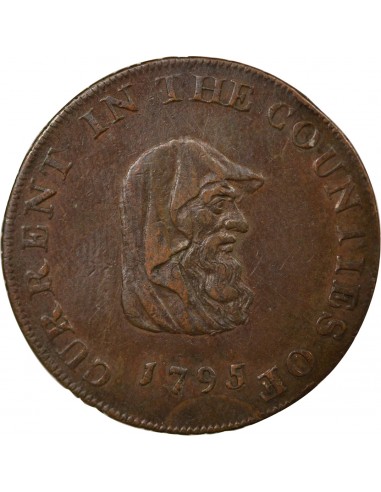 ROYAUME-UNI - JETON 1795 - COUNTIES OF CAMBRIDGE BEDFORD HUNTINGDON