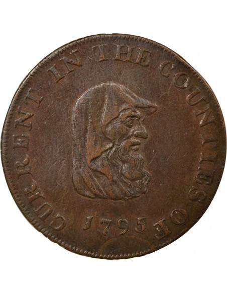 ROYAUME-UNI - JETON 1795 - COUNTIES OF CAMBRIDGE BEDFORD HUNTINGDON