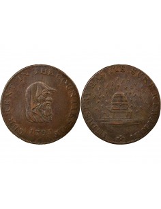 ROYAUME-UNI - JETON 1795 - COUNTIES OF CAMBRIDGE BEDFORD HUNTINGDON 2