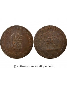 ROYAUME-UNI - JETON 1795 - COUNTIES OF CAMBRIDGE BEDFORD HUNTINGDON