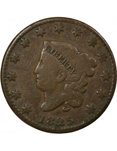 USA 1 cent Cuivre 1825 Philadelphie