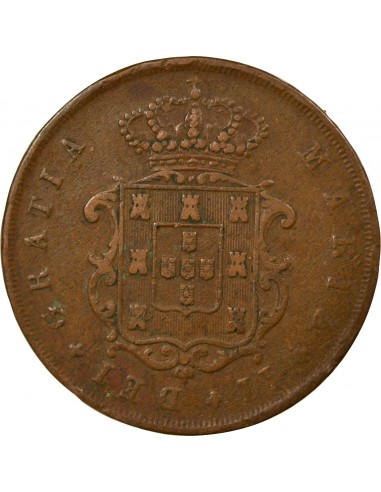 Portugal Maria II 10 Reis Cuivre 1842 Lisbonne