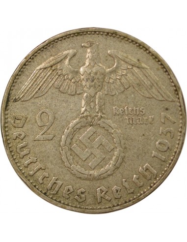 Allemagne 2 mark Argent 1937 A Berlin