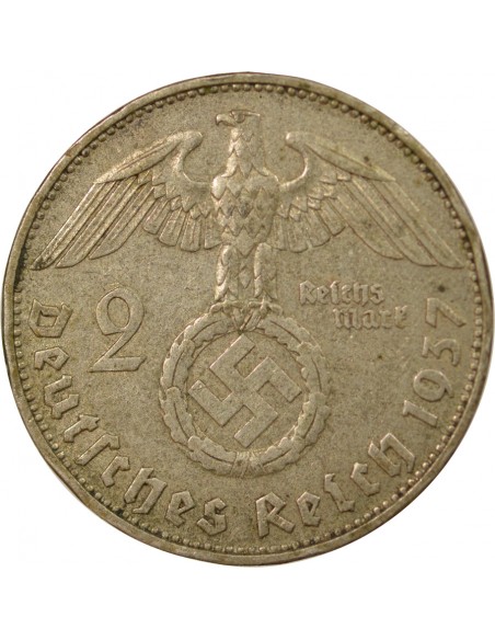 Allemagne 2 mark Argent 1937 A Berlin