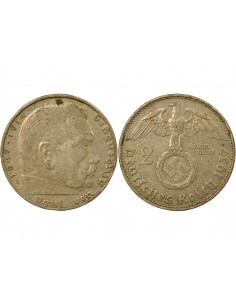 Allemagne 2 mark Argent 1937 A Berlin 2