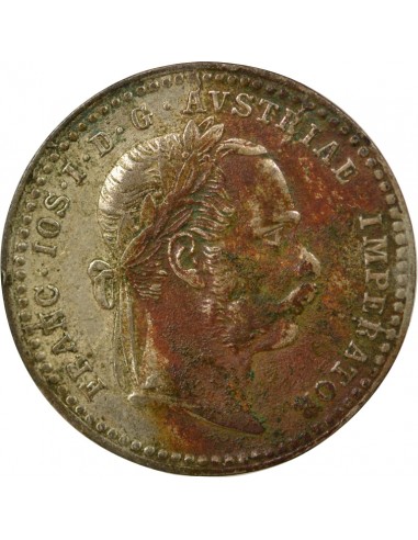 AUTRICHE, FRANÇOIS-JOSEPH Ier - 10 KREUZER ARGENT 1872