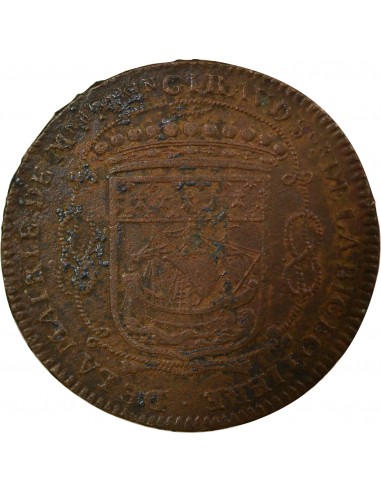 Mathurin Giraud 1 jeton Cuivre 1665 T Nantes