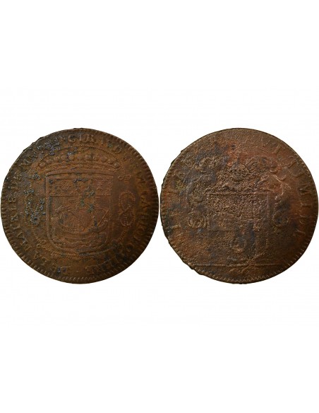 Mathurin Giraud 1 jeton Cuivre 1665 T Nantes