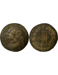 Louis XVI 12 deniers dit au faisceau type Francois Cuivre 1791 A Paris 2