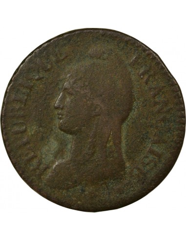 1 décime Cuivre AN 8 AA Metz