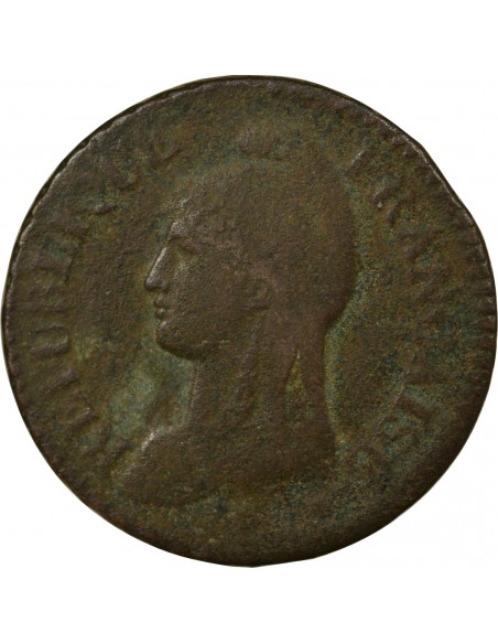 1 décime Cuivre AN 8 AA Metz