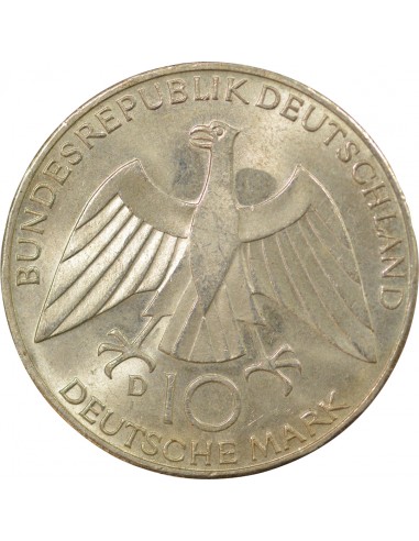 Allemagne 10 mark Argent 1972 D Munich