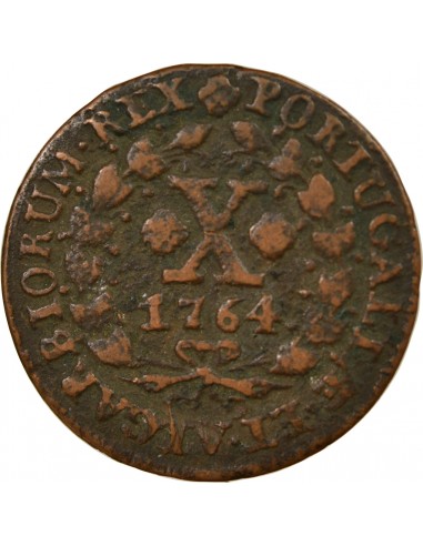 Portugal Joseph I 10 Reis Cuivre 1764