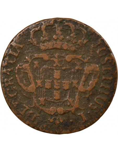Portugal Joseph I 10 Reis Cuivre 1764