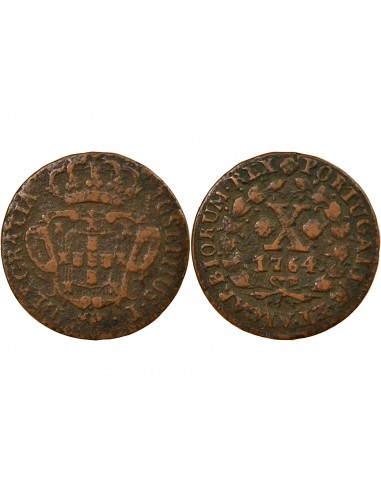 Portugal Joseph I 10 Reis Cuivre 1764