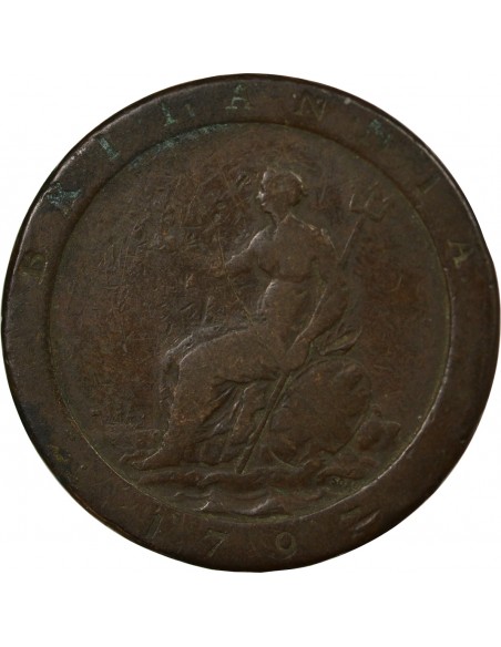 ROYAUME-UNI, GEORGE III - 1/2 PENNY 1775