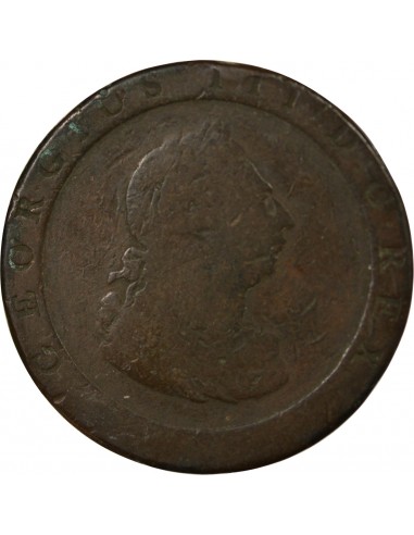 ROYAUME-UNI, GEORGE III - 1/2 PENNY 1775