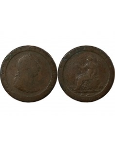 ROYAUME-UNI, GEORGE III - 1/2 PENNY 1775 2