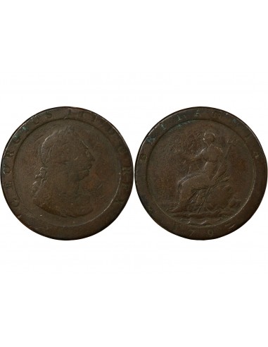 ROYAUME-UNI, GEORGE III - 1/2 PENNY 1775