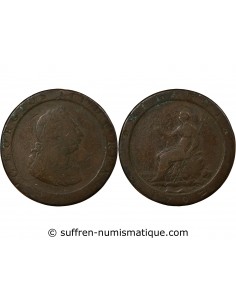 ROYAUME-UNI, GEORGE III - 1/2 PENNY 1775