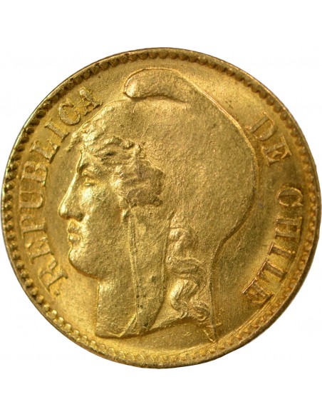 CHILIE - 5 PESOS 1895 SANTIAGO DU CHILI