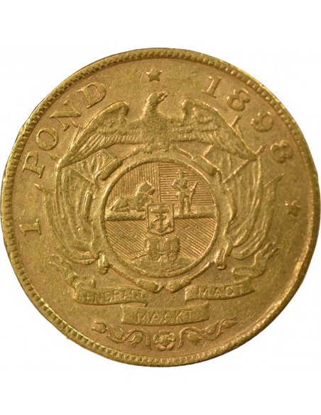 Afrique du Sud Paul Kruger 1 pond Or 1898 A Berlin