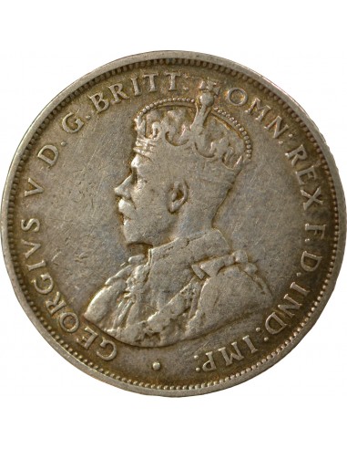 Australie George V, Roi d'Angleterre, Empereur des Indes Florin Argent 1912 Londres