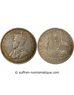 Australie George V, Roi d'Angleterre, Empereur des Indes 1 florin Argent 1912 Londres