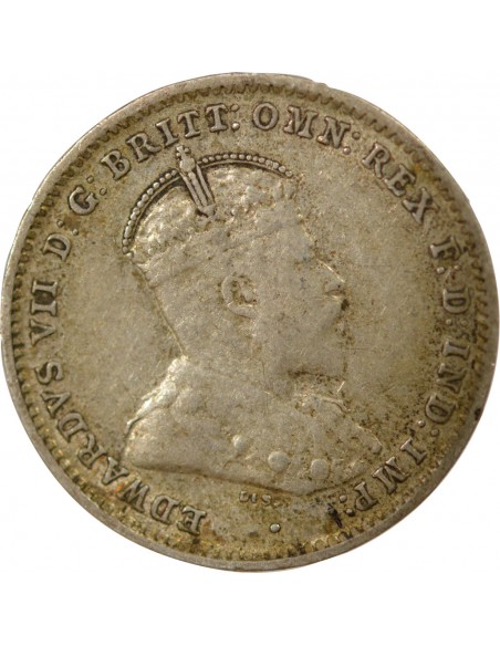 AUSTRALIE, EDOUARD VII - 3 PENCE ARGENT 1910 LONDRES