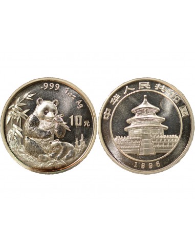 CHINE, PANDA - ONCE ARGENT 1996