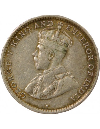 Ceylan George V, Roi d'Angleterre, Empereur des Indes 10 Cents Argent 1911