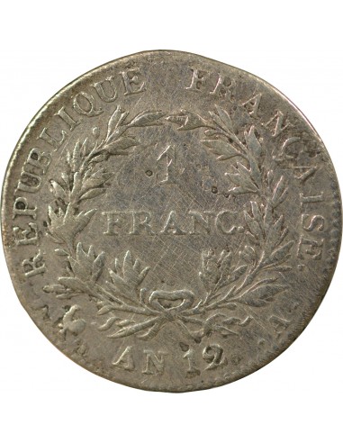 NAPOLEON Ier - FRANC ARGENT AN 12 A PARIS