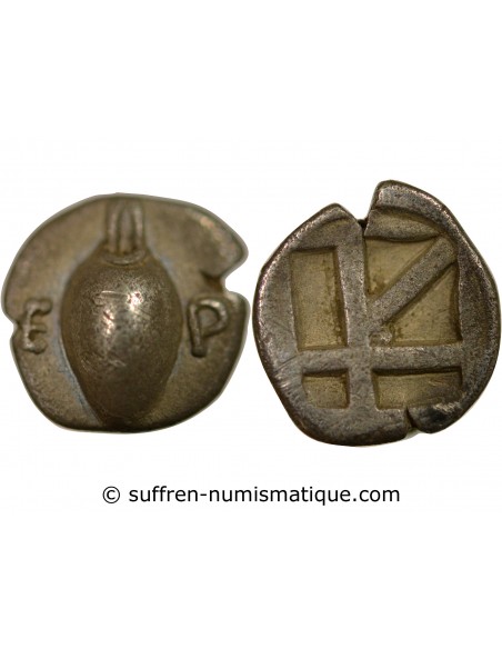 Grèce (Beotie)  Beotie, Orchomene - Obole Argent - 525/480 Av. Jc