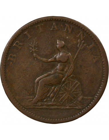 Grande Bretagne George III, Roi de Grande-Bretagne et d´Irlande 1/2 Penny Cuivre 1806 Londres