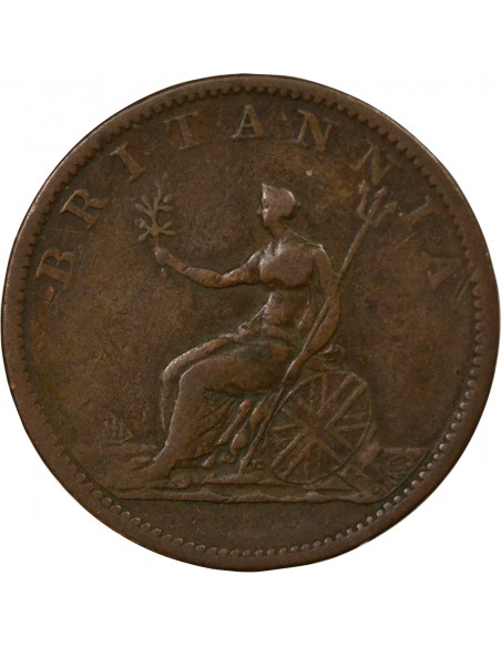 Grande Bretagne George III, Roi de Grande-Bretagne et d´Irlande 1/2 Penny Cuivre 1806 Londres