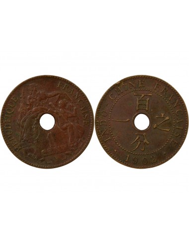 Indo-Chine Fr. Centime Bronze 1902 A Paris