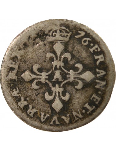 Louis XIV 4 Sols Dits des Traitants Argent 1676 A Paris