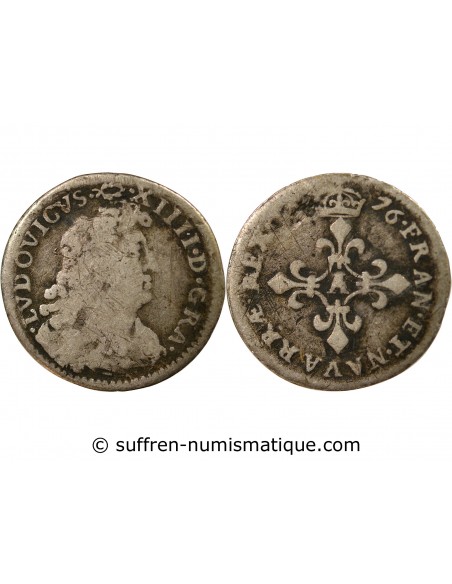 Louis XIV 4 sols Argent 1676 A Paris