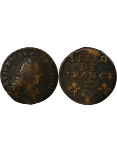 Louis XIV 1 liard Cuivre 1698 Besançon 2