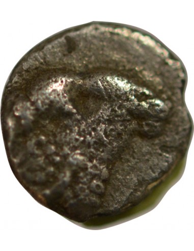 CARIE, HALICARNASSE - HEMIOBOLE ARGENT 395 / 377 AV JC