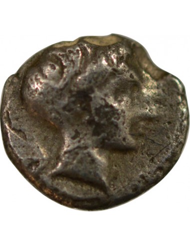 CARIE, HALICARNASSE - HEMIOBOLE ARGENT 395 / 377 AV JC