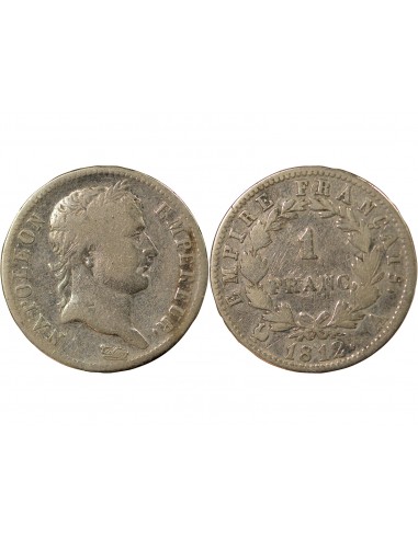 NAPOLEON Ier﻿ - FRANC ARGENT 1812 A PARIS