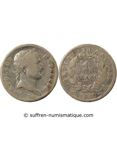 NAPOLEON Ier﻿ - FRANC ARGENT 1812 A PARIS